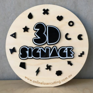3D Laser Cut Signage