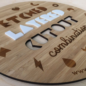 Laser Cut Etched, Layered and Cutout Signage