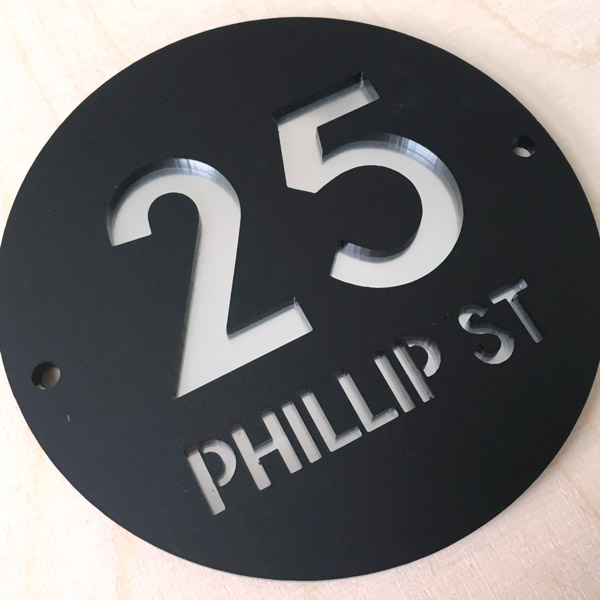 Laser Cut House Numbers