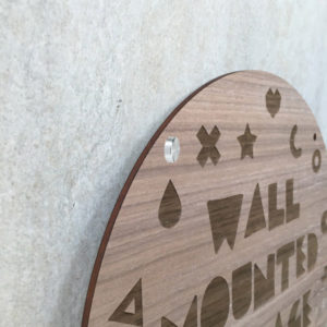 wall mounted laser cut signage