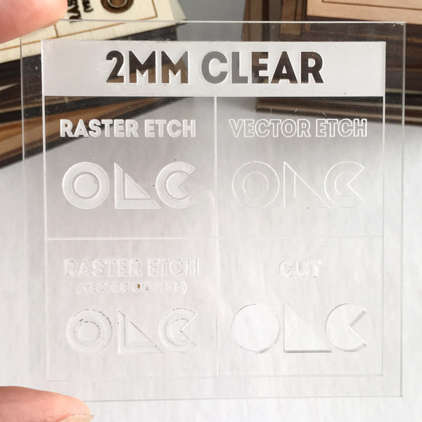 Clear Acrylic Online Laser Cutting