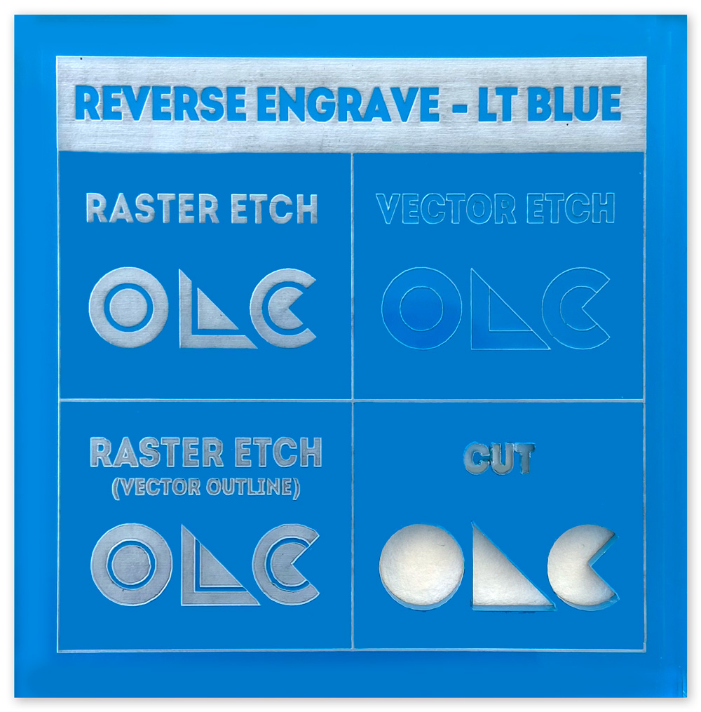 Reverse Engrave Acrylic - Online Laser Cutting